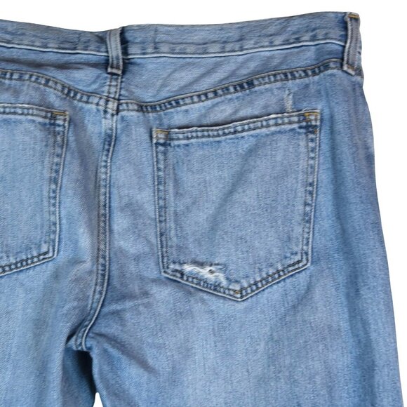 GAP Relaxed Boyfriend Jeans 30 Distressed Light Wash Ripped Y2K - Picture 4 of 9